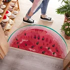 3D коврик для входной двери из ПВХ с фруктами, пыленепроницаемые дверные коврики с принтом лимона, коврики для комнатной и уличной кухни, противоскользящие напольные коврики для ванной