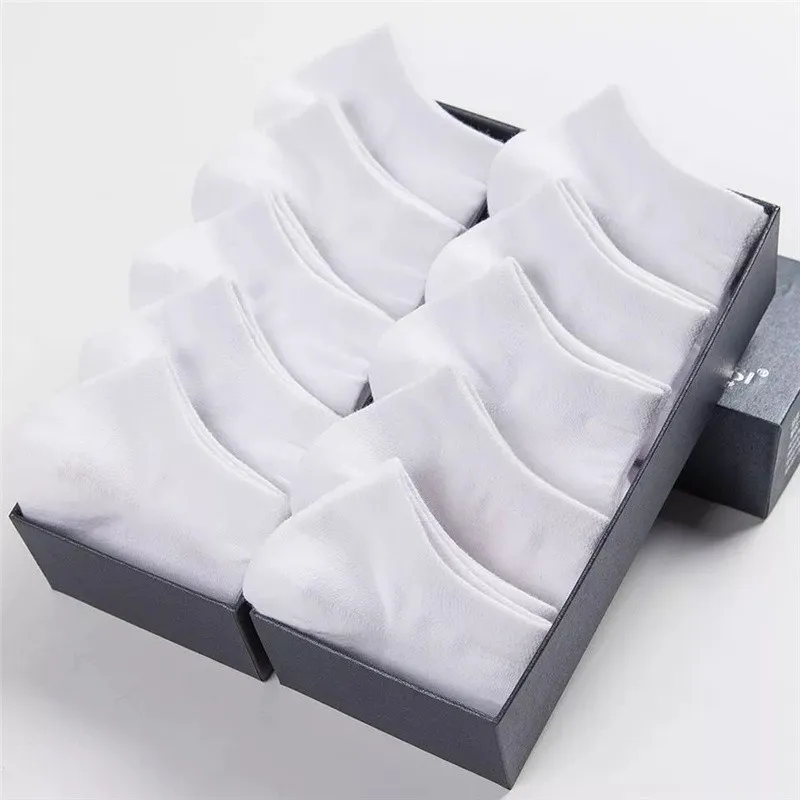 

10 Pairs Women Socks Breathable Sports socks Solid Color Boat socks Comfortable Cotton Ankle Socks White Black