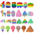 Мультяшные игрушки для снятия стресса в форме уборки, Детские Силиконовые пузырьки, антистрессовые игрушки, забавные медленно мягкие мячи для снятия стресса для детей