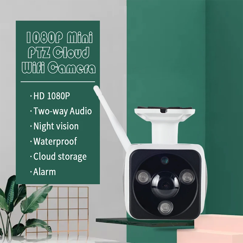 Full HD 1080P безопасности Пуля IP камера беспроводной открытый WiFi водонепроницаемый CCTV V380 Pro IP камера 2MP с микрофоном динамик