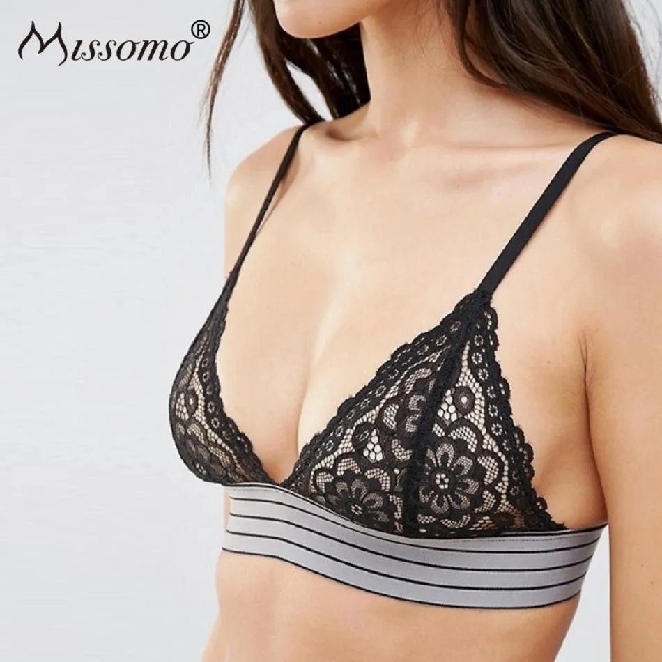Missomo кружевной женский бюстгальтер цветочный сексуальный VS BH Bralet Mesh Modis широкий пуш-ап бюстгальтер мягкого размера плюс чашка бесшовный бюстгальтер нижнее белье