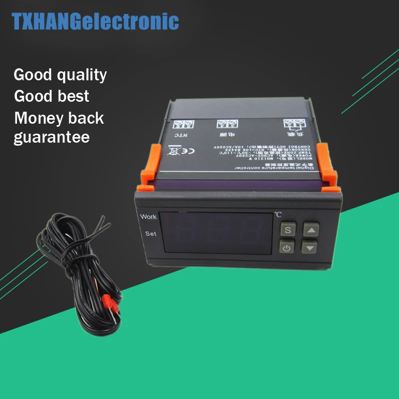 MH1210W 90-250V 10A 220V Цифровой термостат регулятор температуры-50 контроль | Электронные
