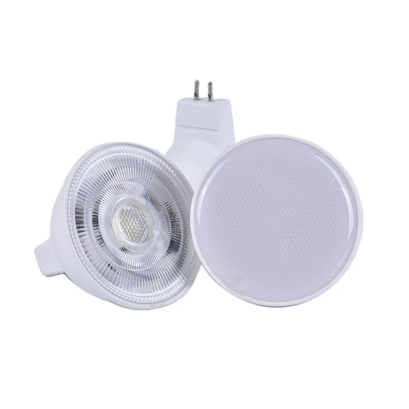 

Диммируемый Светодиодный точечный светильник 220 В GU10 COB 6 Вт MR16, лампочки, белый точесветильник светильник