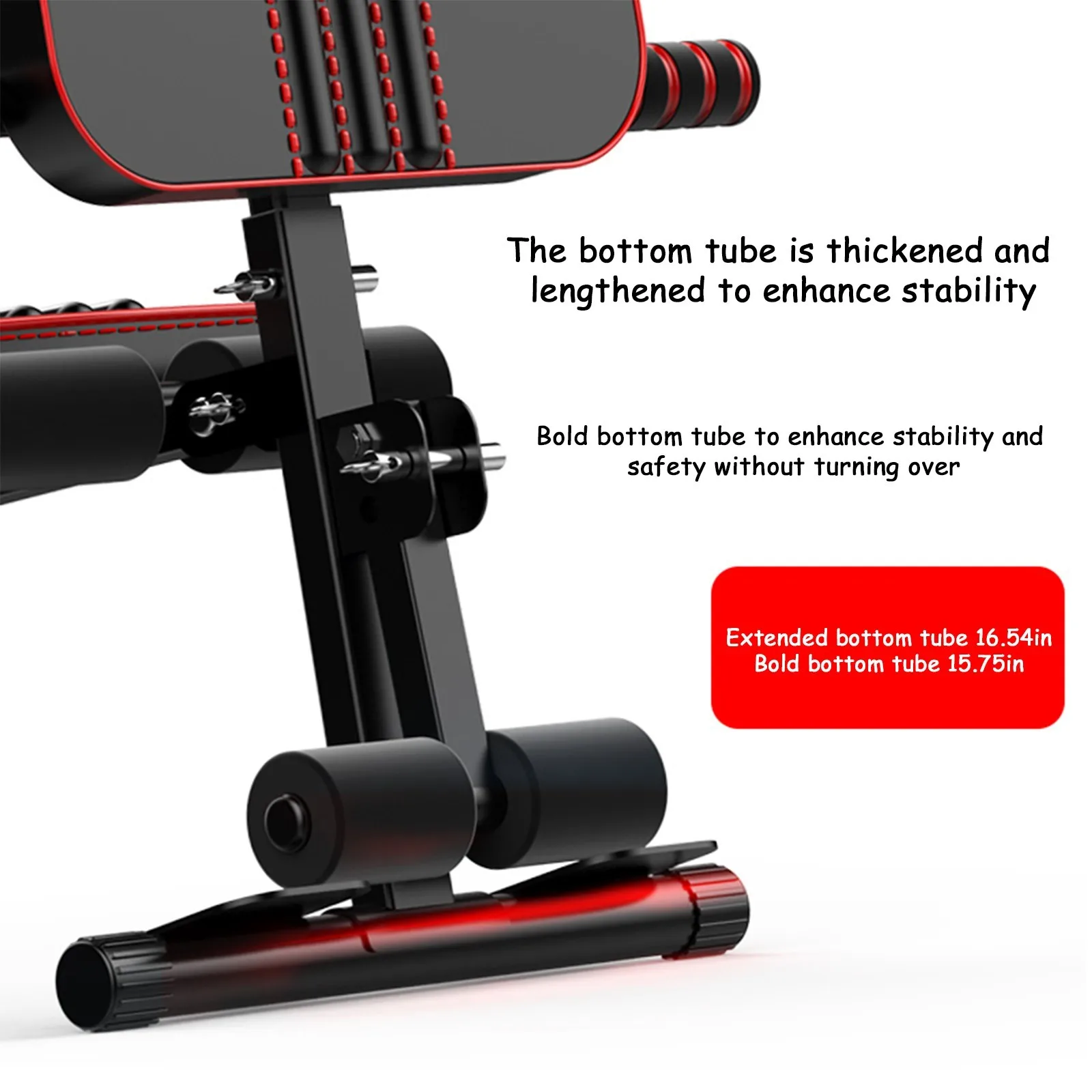 

Adjustable Dumbbell Stool Abdominal Bench, Multifunctional Fitness Dumbbell Bench,Home Equipped w/Drawstring Waist Support Type