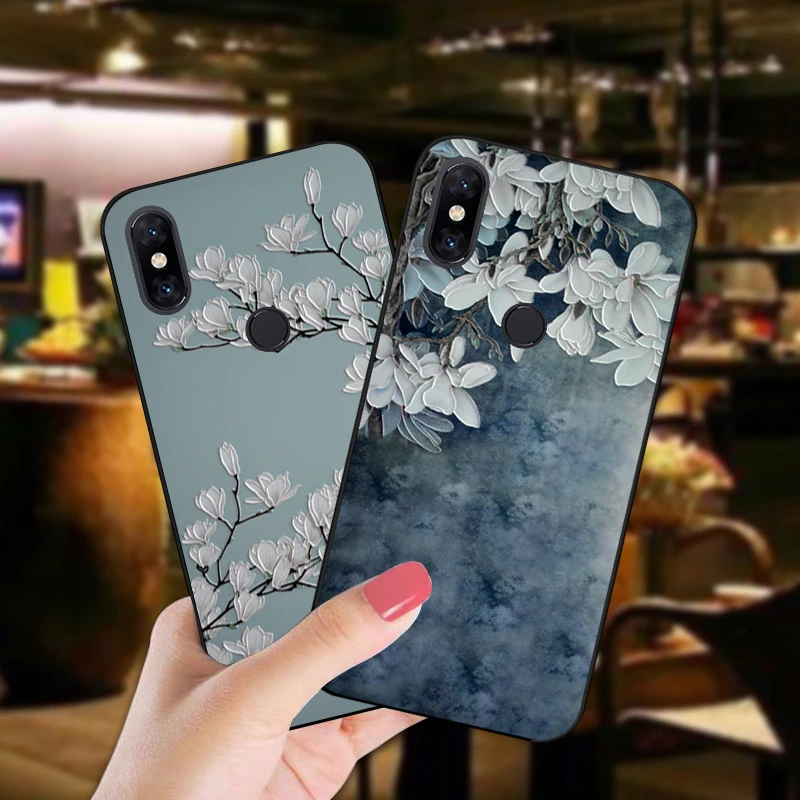 Силиконовый чехол с 3D тиснением для XiaoMi Mi Mix 2 2S 3 Mix2 Peony оболочка Xiaomi Max Pro |
