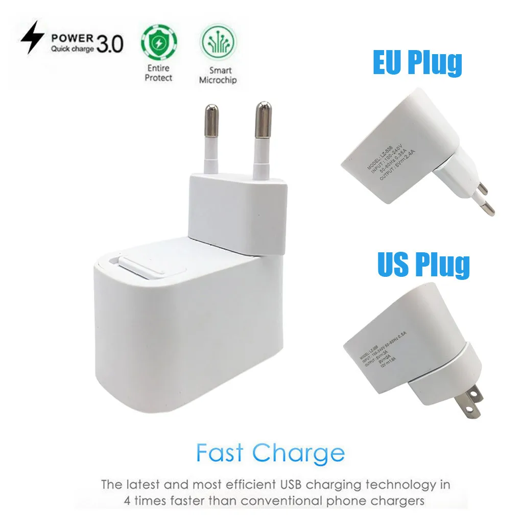 Универсальное быстрое зарядное устройство QC 3 0 18W USB Зарядное QC3.0 для быстрого