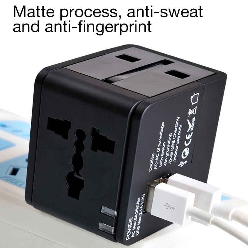 

Multinational Plug Converter Global Travel Adapter Multi-Function Adapter Usb2.1A Multi-Country Universal Adapter Adapter