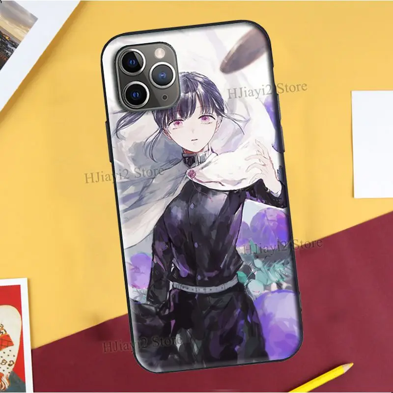 Чехол Kanao Tsuyuri Kimetsu no Yaiba для iPhone XR X XS Max SE 2020 6S 8 7 Plus 12 13 mini 11 Pro Coque Capa - купить по