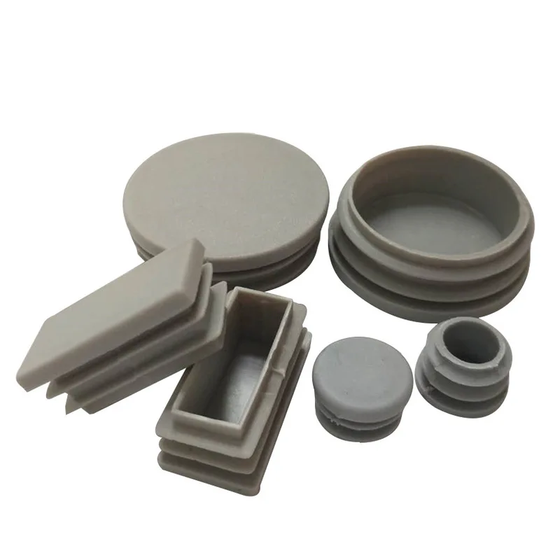 4 16 шт. пластиковая стальная труба отверстие заглушка серый квадратный