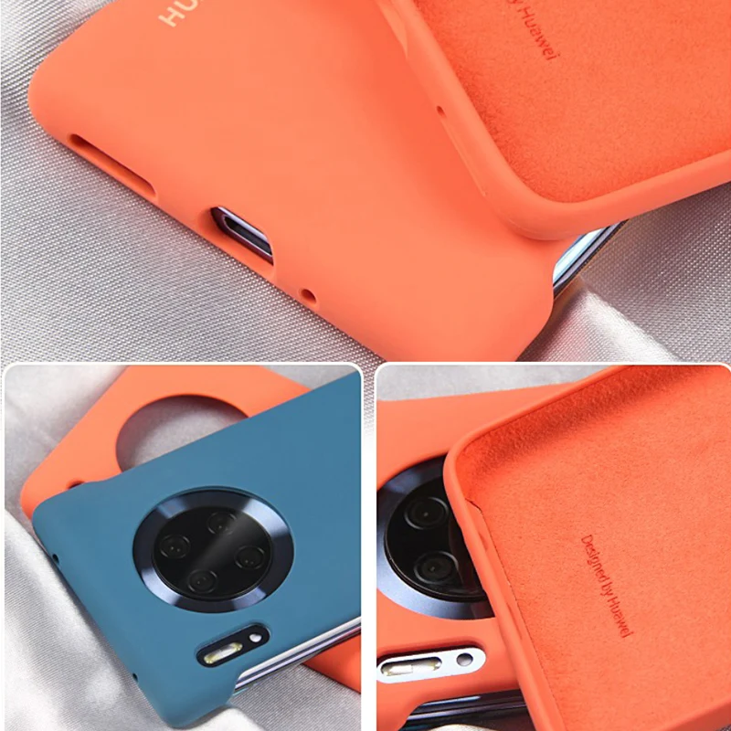 Силиконовый чехол для Huawei Mate30 pro Оригинальный силиконовый защитный камеры задняя