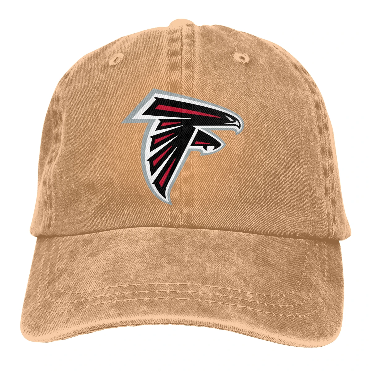 

Women Ponytail baseball cap print 3D Falcons logo Fashion Hats Men Cotton Outdoor Simple Visor Casual Cap