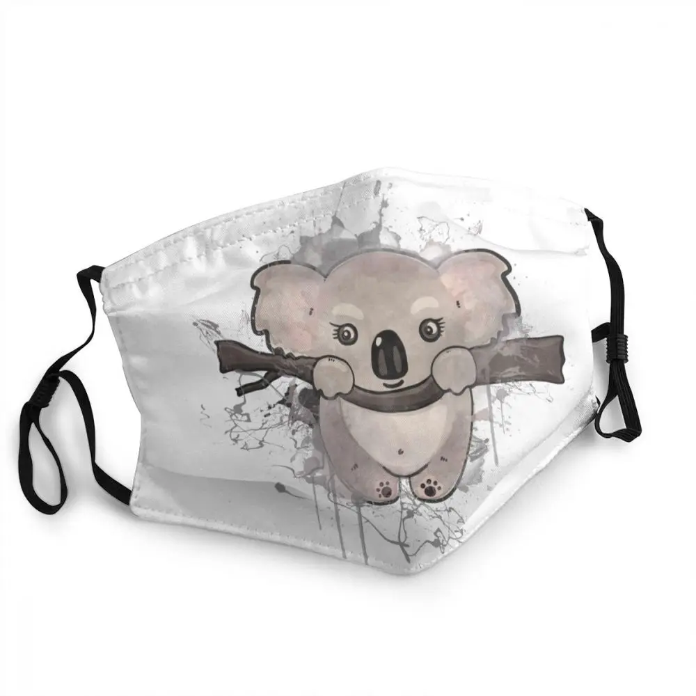 

Kawaii Animal Koala Bear Reusable Face Mask Dustproof Protection Cover Unisex Adult Respirator Muffle
