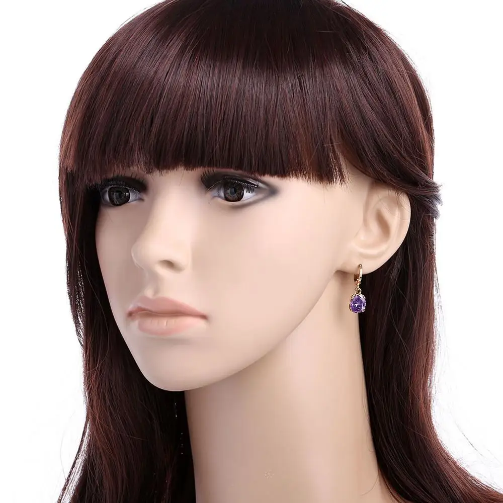 3 цвета висячие серьги 585 цвет розовое золото длинные Женские Ювелирные изделия