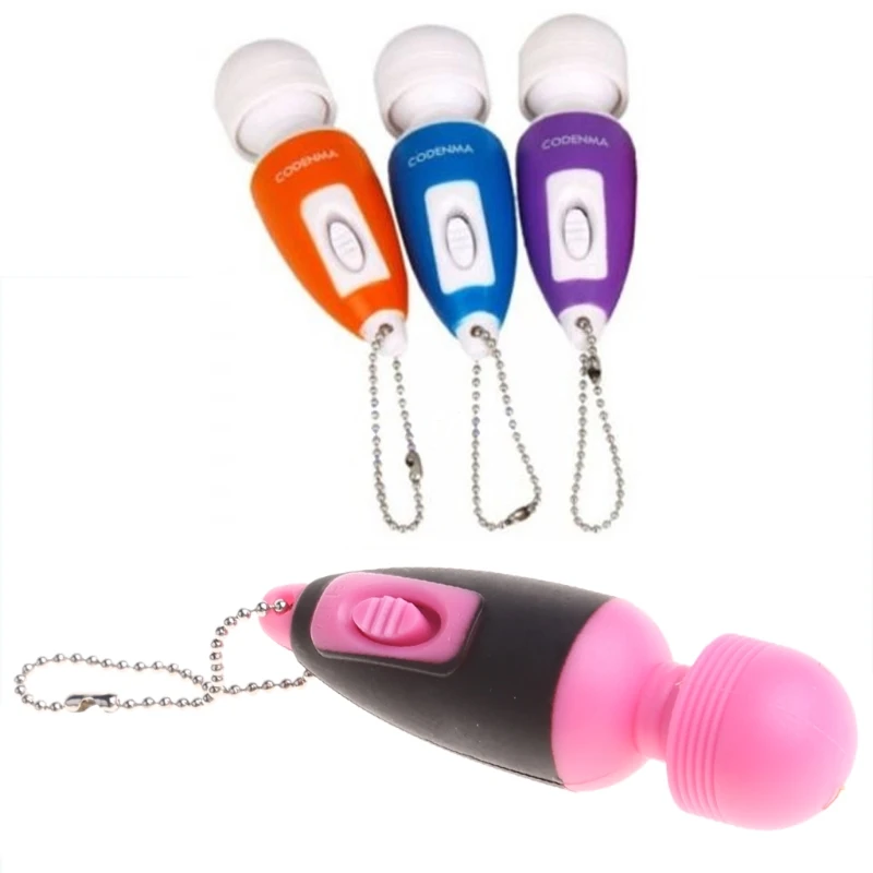 

40JD Mini Travel Tiny Female Personal Massager Body Head Neck Keychain