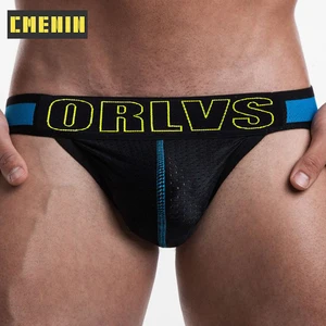 Стринги мужские сетчатые, дышащие трусы танга, джоки, сексуальное нижнее белье для геев OR488