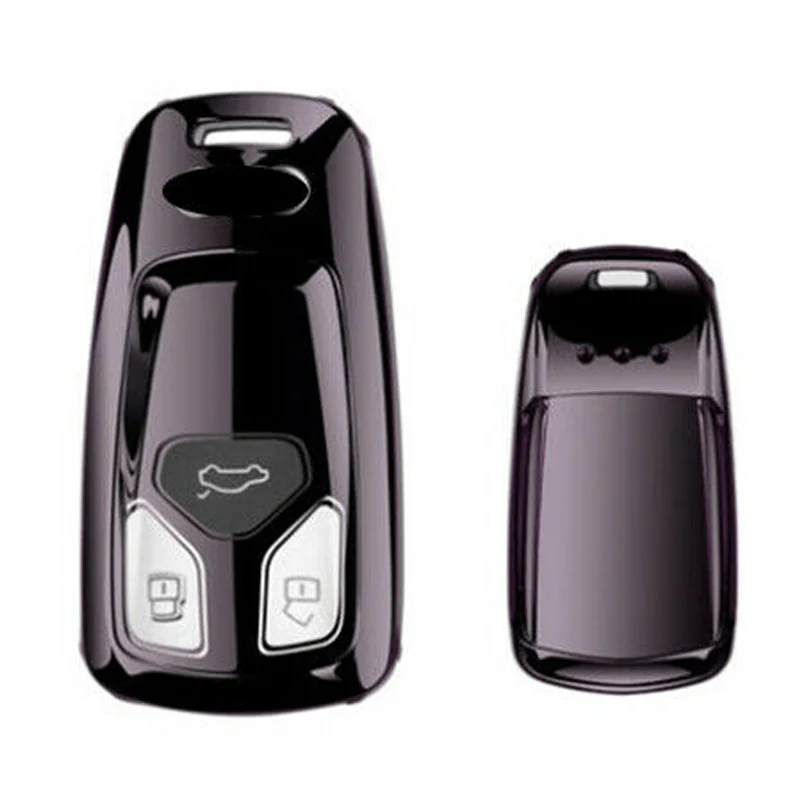 

1 Pcs TPU Car Smart Remote Key Fob Case Holder Cover Skin Shell Protector For AUDI Q7 TTS A4L A3 S5 S7 TT R8 Stying Accessories