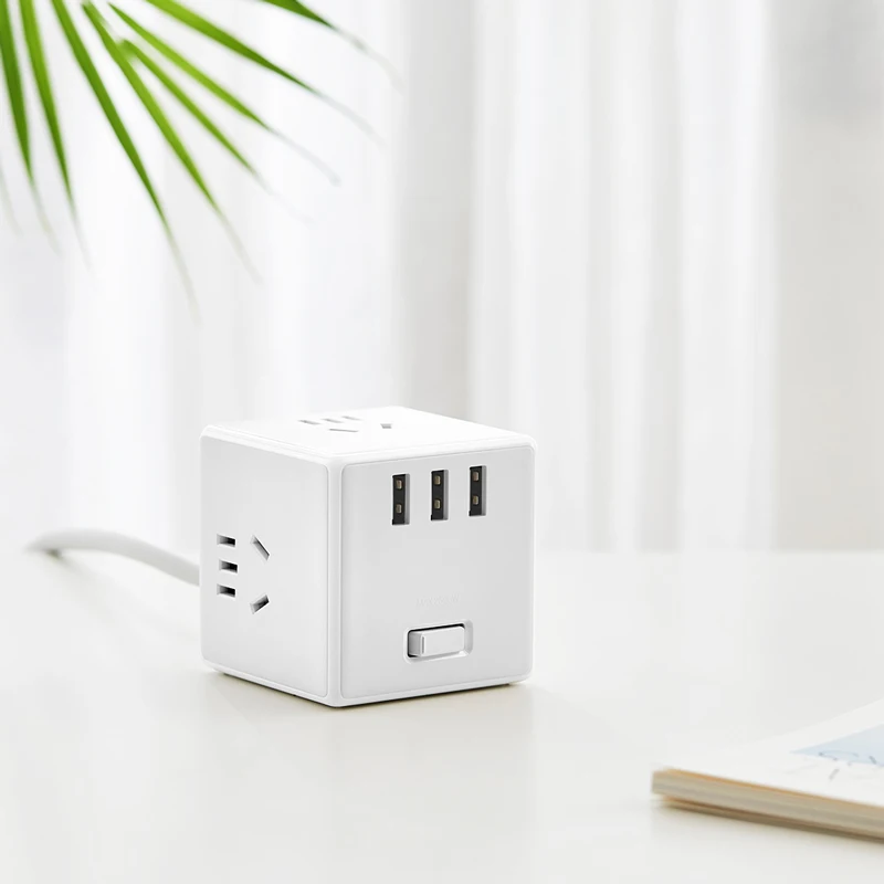 Xiaomi Mijia cube защита конвертера дизайн полосы 3USB разъем PD быстрое зарядное устройство plug-In power электрическая буксировочная доска