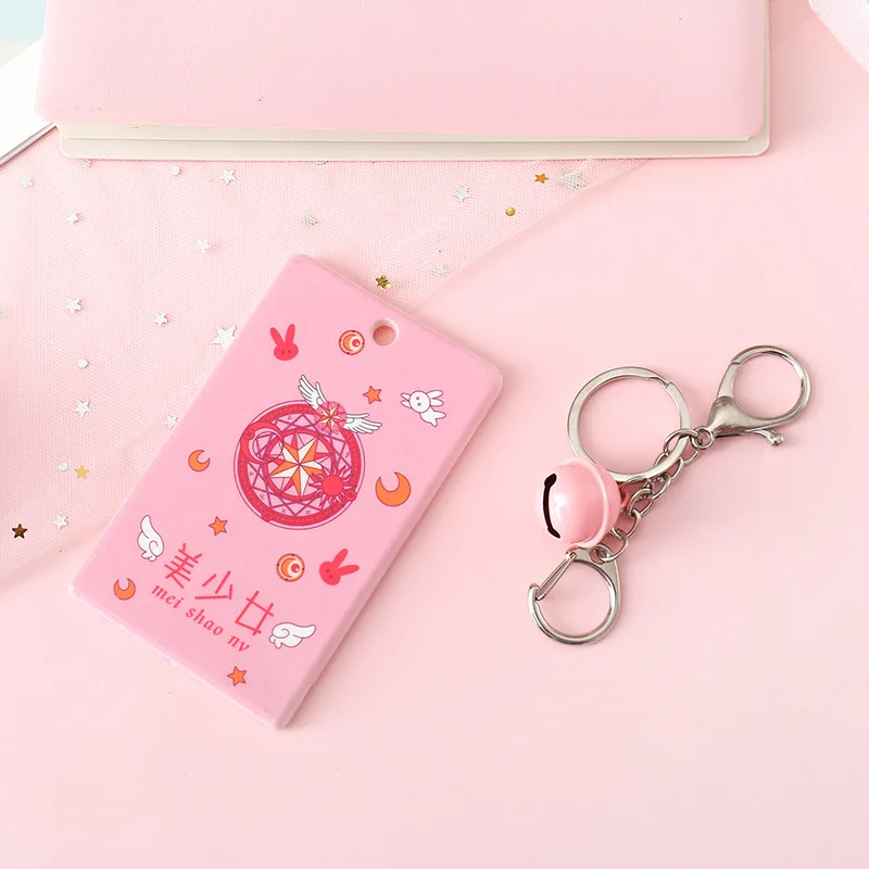 Милый пластиковый чехол с держателем для карт девочек подростков милый розовый