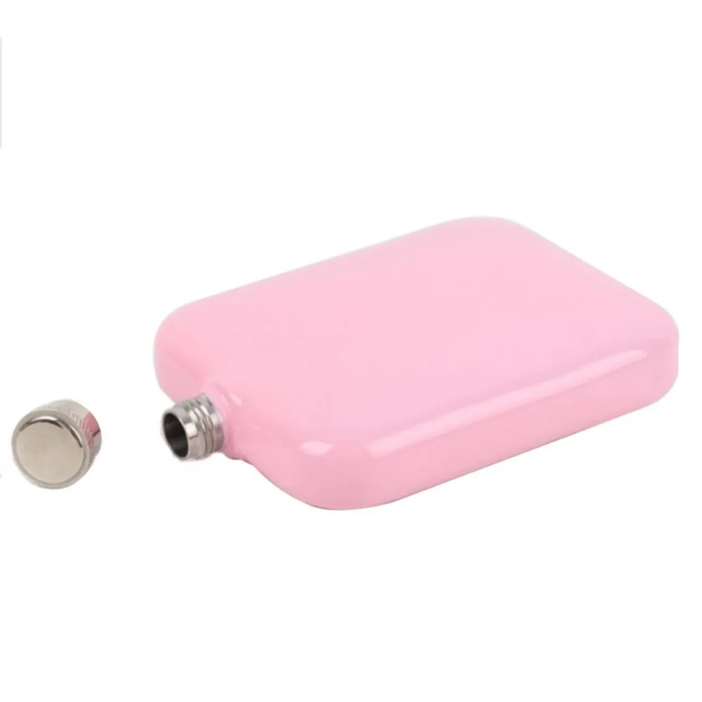 5 унций яркий цвет нержавеющая сталь металл модный простой алкогольный горшок