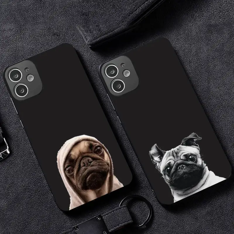 

Pug Dog French Bulldog Phone Case for iPhone 12 11 mini pro XS MAX XR 8 7 6 6S Plus X 5S SE 2020