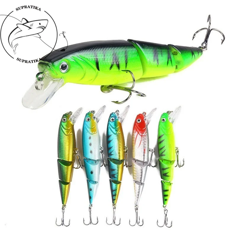 

5Pcs/lot 11cm 15.3g Fishing Bait Lures Minnow Jointed Sections Hard Artificial Bait Fishing Wobblers Fish Baits For Sea River