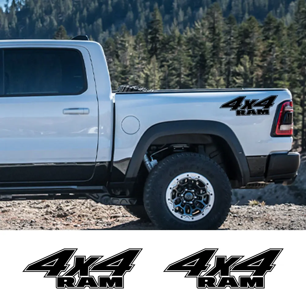 Боковая наклейка на заднюю панель автомобиля для Dodge RAM 1500 Rebel 2500 Truck Graphic 4x4 - купить