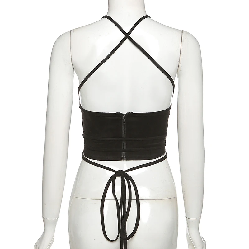 

women's seveless Tank Top Sexy 2021 autumn and winter fashion all-match halter slim waistless vest Sling Camisole Vest clothes