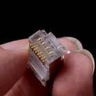 RJ45 Cat6 8Pin 8P8C экранированный многожильный обжимной модульный разъем