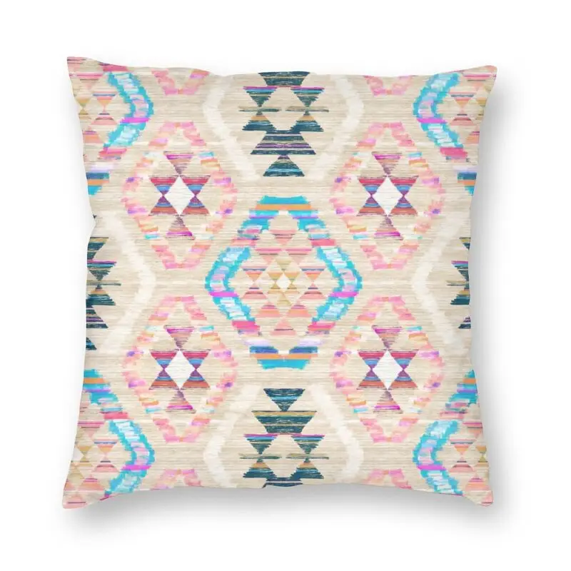 

Тканая текстурированная Пастельная наволочка с рисунком Kilim, украшение, винтажная Турецкая Геометрическая декоративная подушка для автомо...