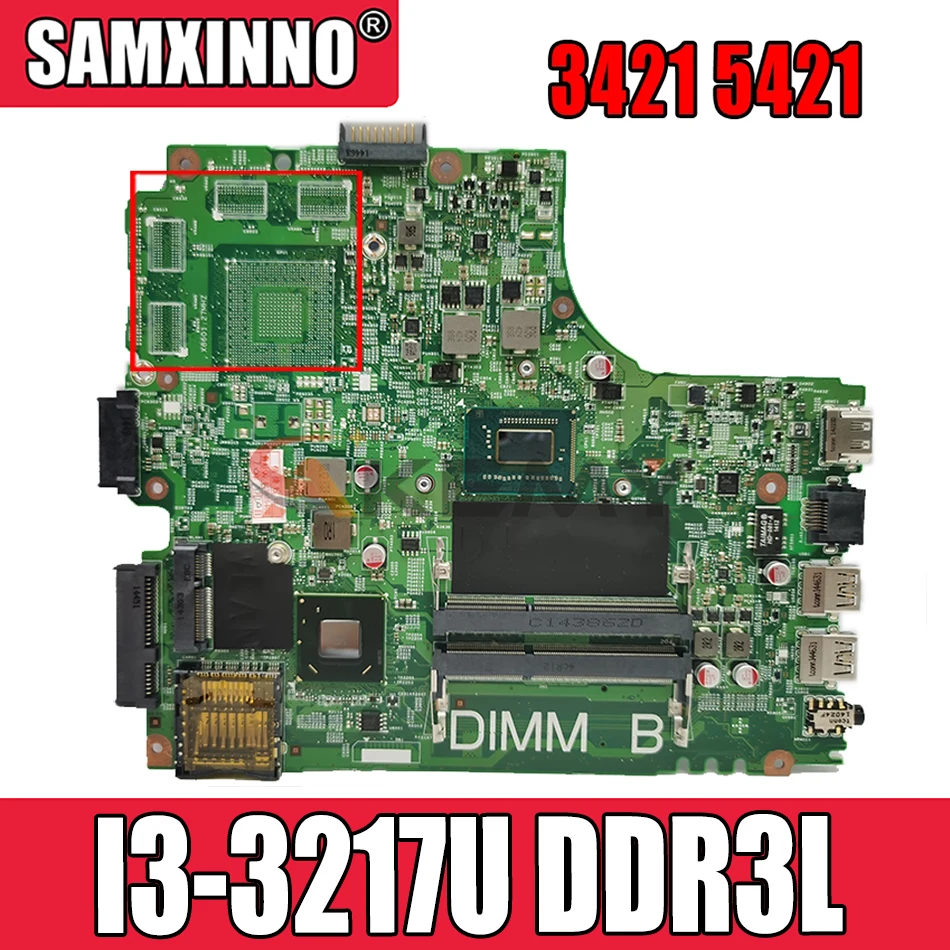 

Материнская плата Akemy для ноутбука DELL 3421 5421, модель CN-05HG8X 05HG8X PWB: 5JBY4 REV:A00 SR0N9 I3-3217U DDR3L 100%