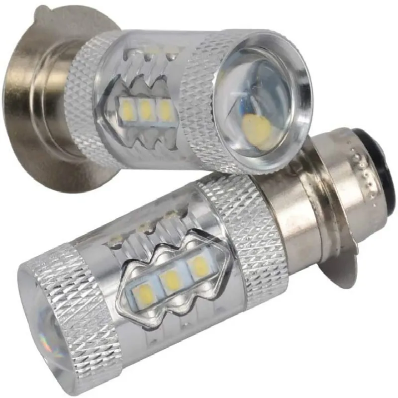 

2pcs 80W Super White LED Headlight Bulb Upgrade-Suitable for Yamaha ATVS YFM350 400 450 660 700 Raptor Blaster 200 Banshee 350