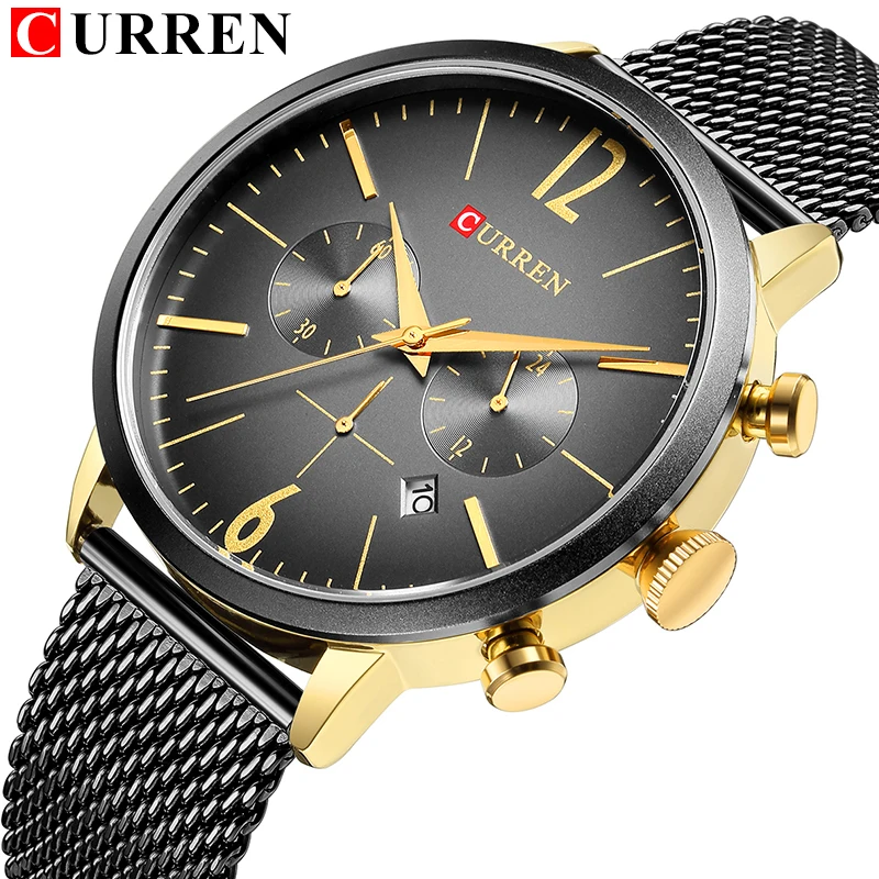 

CURREN Watch Men Sport Quartz Clock Top Brand Luxury Chronograph Casual Steel Military WristWatch Relogio Masculino 8313
