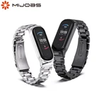 Металлический ремешок для Amazfit Band 5, браслет для Xiaomi Mi Band 6 5 4 3 Mi Band 5 4