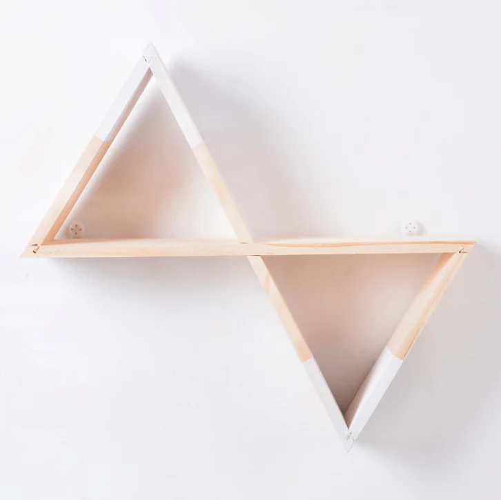 Деревянная X подвесная полка для детской комнаты декор нужно собрать