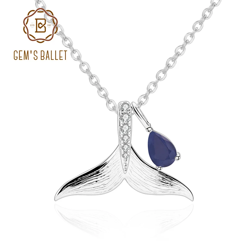 Женский кулон в виде рыбьего хвоста GEM'S BALLET драгоценные камни-сапфиры 0 48ct