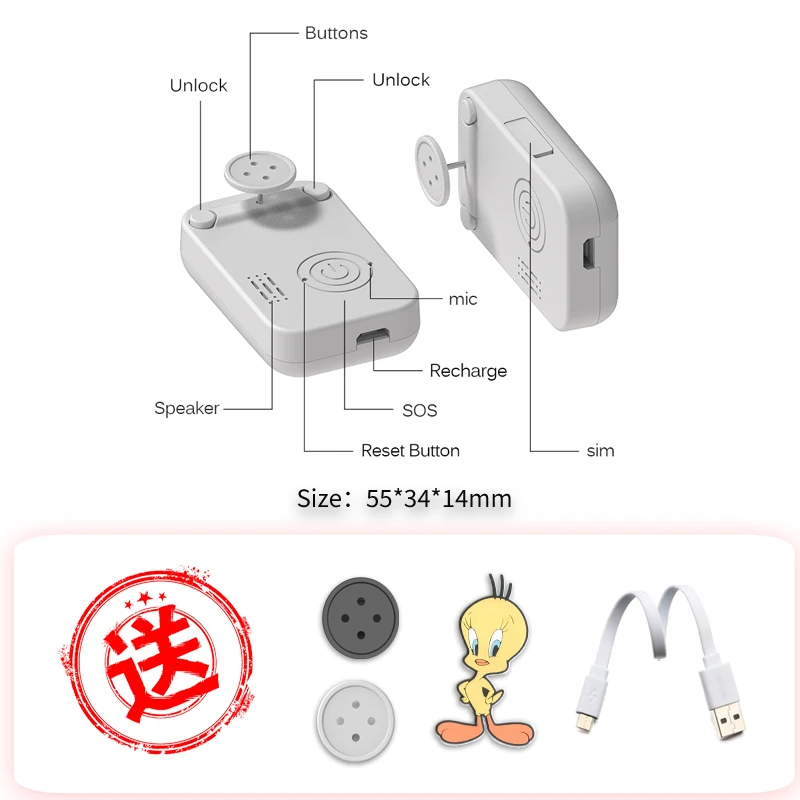 

Upgrade Lock Design Dog GPS Tracker Waterproof IP65 Geofence Google Track GPS For Cat Collar Voice Monitor Mini GPS Pet Locator