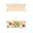 Деревянные знаки со шпагаткой, поделки из натурального дерева, декоративная доска в форме стрелы, Подарочная декоративная этикетка, на день рождения, сделай сам, пустой подвесной знак