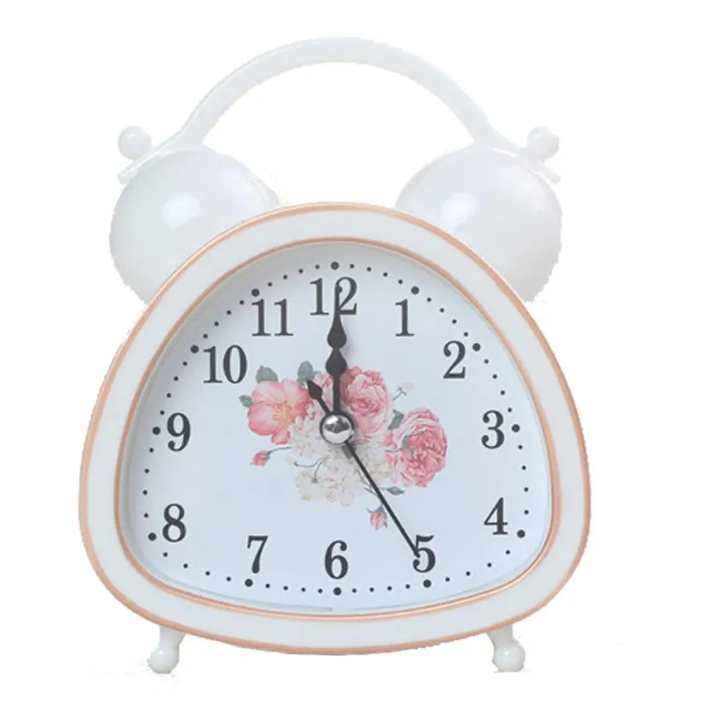 Hot Sle Alarm Clock Vintage Retro Silent Pointer Table Seat Clocks Round Luminous Bedside Night Light Home Decor | Дом и сад