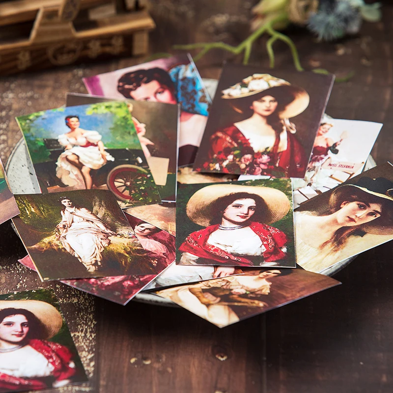 18 шт./компл. Ретро винтажная Женская наклейка сделай сам Скрапбукинг альбом