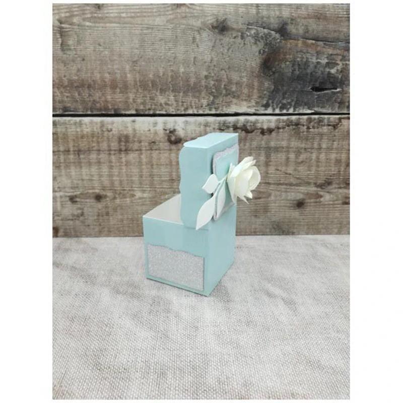 Изысканный подарок/коробка для колец металлические пресс-формы складной