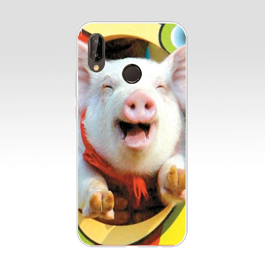 28AA милый маленький розовый питомец свинья роскошный Силиконовый ТПУ защитный