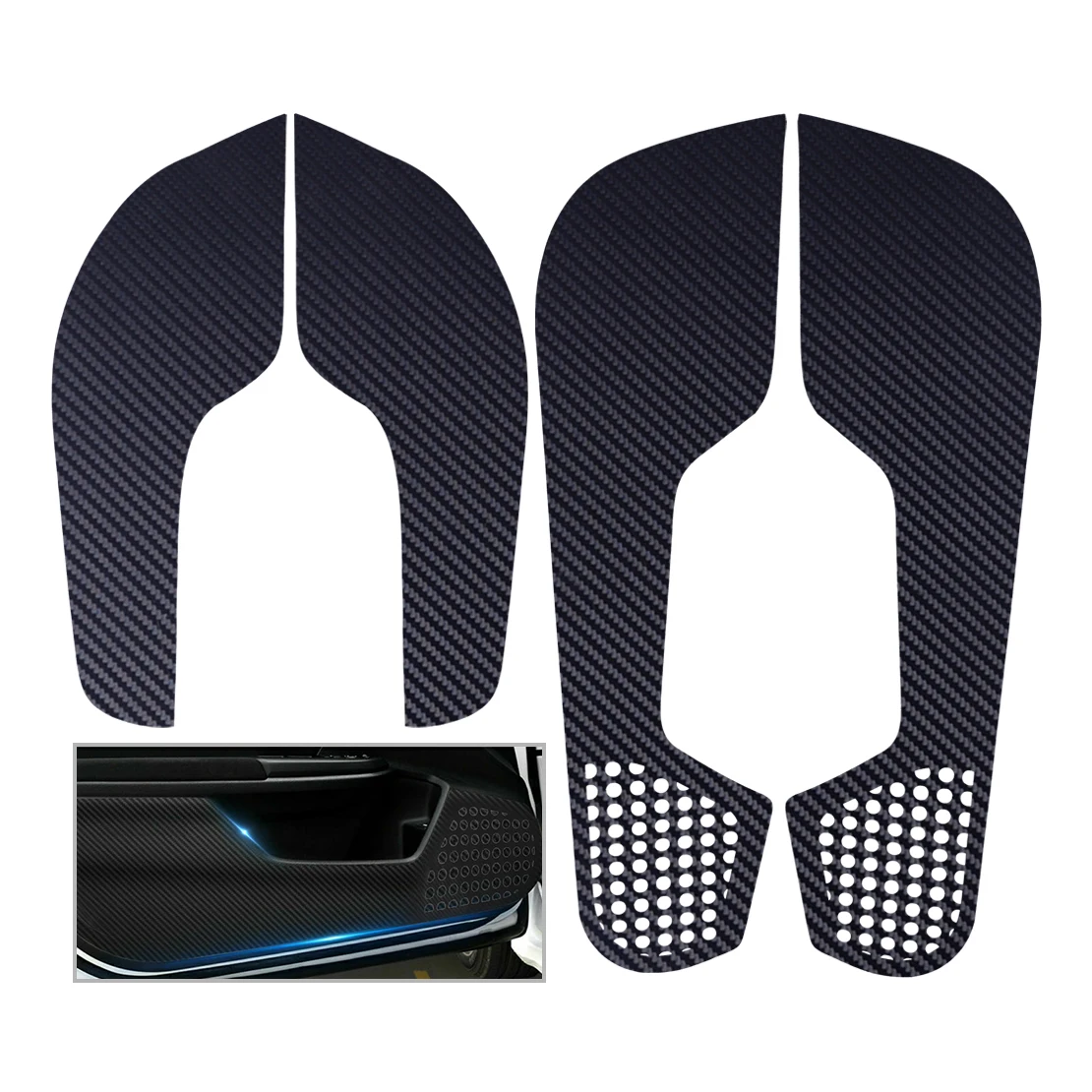 

CITALL 4x fit for Honda Civic 2016 2017 2018 2019 Car Door Anti Kick Pad Protector Trim Cover