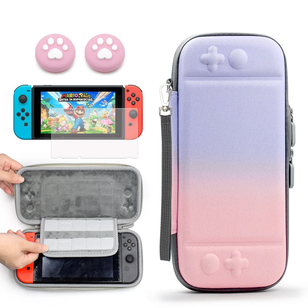 

Роскошная сумка для хранения портативный водонепроницаемый защитный чехол NS защита для экрана ручки для консоли Nintendo Switch аксессуары