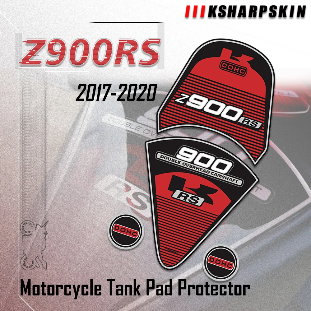 For KAWASAKI Z900RS z900 rs 2017-2020 Motorcycle fuel tank sticker rear fairing 3D decals decoration stickers kit