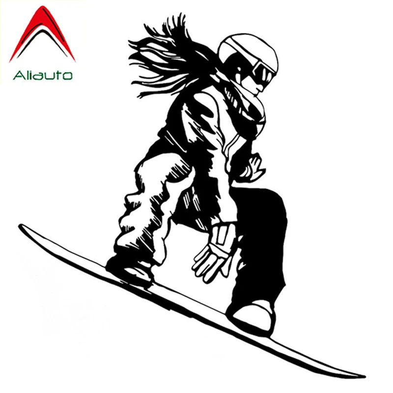 

Aliauto Крышка для автомобиля от царапин, защита Стикеры интересные Сноубордист девушка Экстремальные виды спорта, Водонепроницаемый светоот...