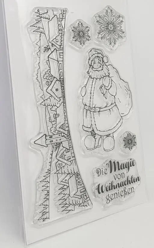 

Немецкий Санта-Клаус прозрачный штамп или штамп для «сделай сам» Скрапбукинг/изготовление карт/Детские забавные декоративные принадлежно...