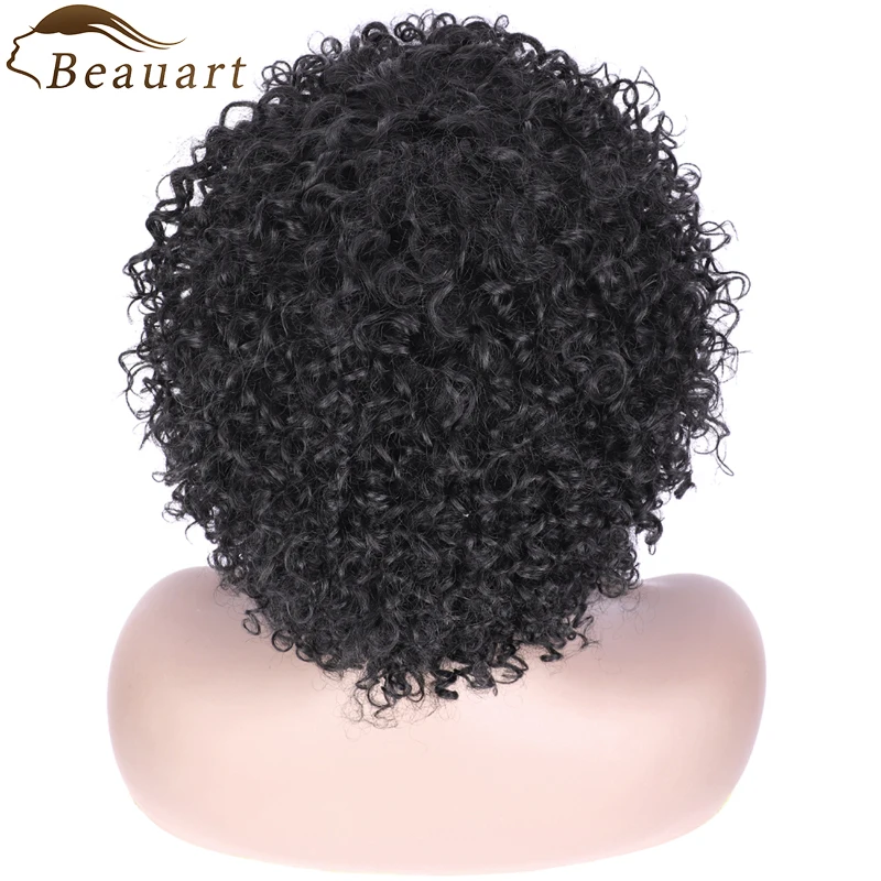 

Beauart 100% Human Hair Curls Fulll Wigs Afro Kinky Curly Wigs For Women Full Head Kinky Curls Machine Wig With Hair Bangs