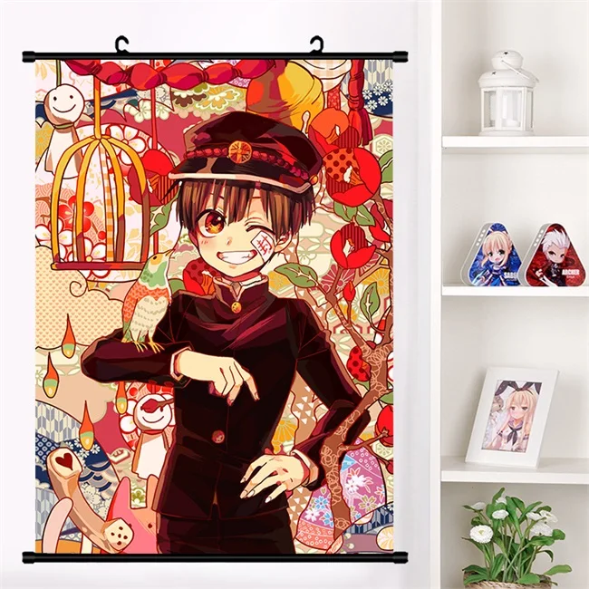 H Аниме Туалет-Hanako-кун Jibaku Shounen аниме настенные настенный плакат отаку коллекция домашнего декора искусство подарок - Цвет: H