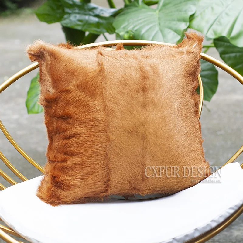 CX-D-40A дешевые фурри ручной мех подушка крышка красочные из натурального меха
