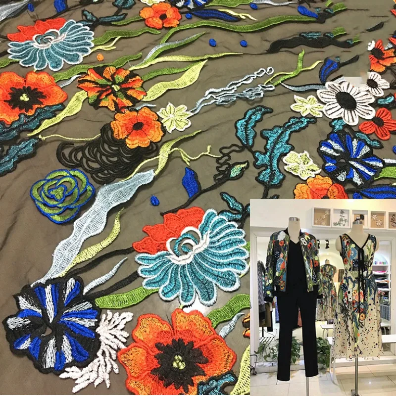 Модная ткань с большим названием подиума Высококачественная многоцветная